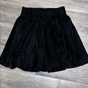 Xs Velvet black velvet skirt